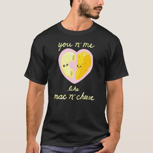 macNチーズMacNチーズラブフード Tシャツ (正面)