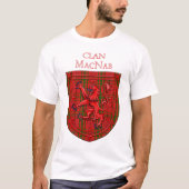 MacNab Tartan Scottish Plaid Lion Rampant Tシャツ (正面)