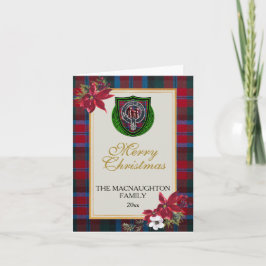 MacNaughton Scottish Clan Tartan & Crest カード