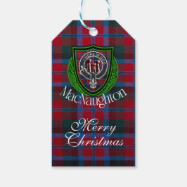 MacNaughton Scottish Clan Tartan & Crest ギフトタグ