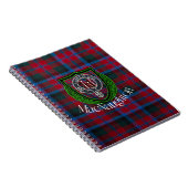 MacNaughton Scottish Clan Tartan & Crest ノートブック (右側)