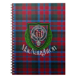 MacNaughton Scottish Clan Tartan & Crest ノートブック