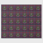 MacNaughton Scottish Clan Tartan & Crest ラッピングペーパー (フラット)