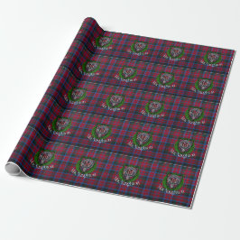 MacNaughton Scottish Clan Tartan & Crest ラッピングペーパー