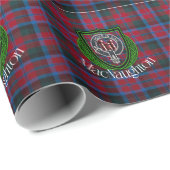 MacNaughton Scottish Clan Tartan & Crest ラッピングペーパー (ロールコーナー)