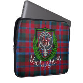 MacNaughton Scottish Clan Tartan & Crest ラップトップスリーブ (正面右)