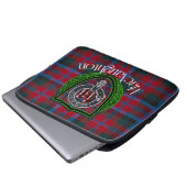 MacNaughton Scottish Clan Tartan & Crest ラップトップスリーブ (正面下部)
