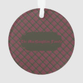 MacNaughton Weathered  Scottish Tartan Christmas オーナメント (裏面)