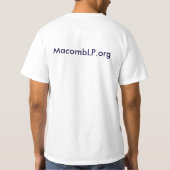 Macomb LPのTシャツ(人) Tシャツ (裏面)