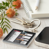 MacOsコマンドショートカットコンピュータMacBookキーパッド キーホルダー (正面右)