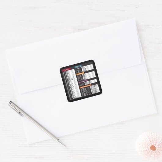 MacOsコマンド スクエアシール (封筒)