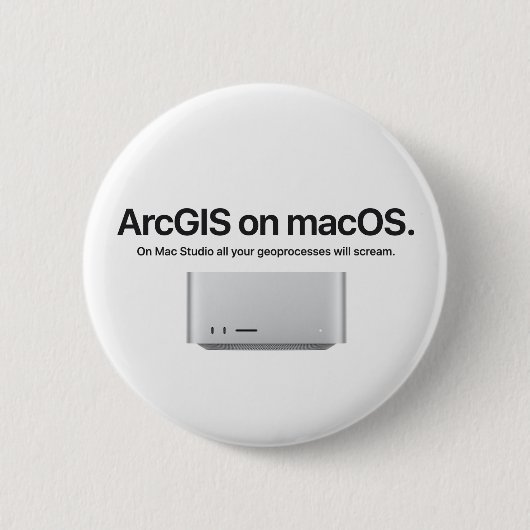 macOS上のArcGIS 缶バッジ (正面)