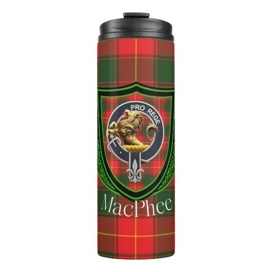 MacPhee Scottish Clan Tartan & Crest タンブラー (正面)