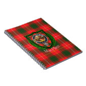 MacPhee Scottish Clan Tartan & Crest ノートブック (右側)