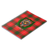 MacPhee Scottish Clan Tartan & Crest ノートブック (左側)