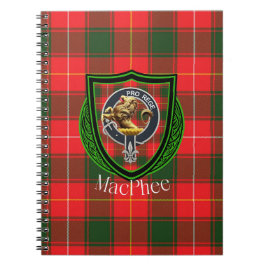 MacPhee Scottish Clan Tartan & Crest ノートブック