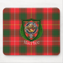 MacPhee Scottish Clan Tartan & Crest マウスパッド