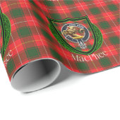 MacPhee Scottish Clan Tartan & Crest ラッピングペーパー (ロールコーナー)