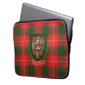 MacPhee Scottish Clan Tartan & Crest ラップトップスリーブ (正面左)