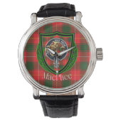 MacPhee Scottish Clan Tartan & Crest 腕時計 (正面)