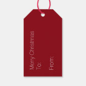 MacPhersonタータンチェックプレイドクリスマスギフトタグ ギフトタグ (裏面)
