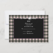 MacPhersonドレスモダンRSVP 出欠カード (正面)