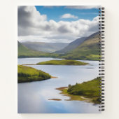 MacPhersonドレス付きハイランド牛タータンチェックスカーフ ノートブック (裏面)