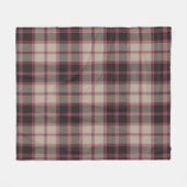 MacPherson Hunting Ancient Plaid フリースブランケット (正面(横))