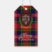 MacPherson Scottish Clan Tartan & Crest ギフトタグ (正面)