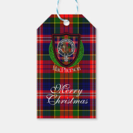 MacPherson Scottish Clan Tartan & Crest ギフトタグ