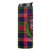 MacPherson Scottish Clan Tartan & Crest タンブラー (回転左)