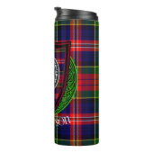 MacPherson Scottish Clan Tartan & Crest タンブラー (回転右)