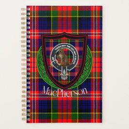 MacPherson Scottish Clan Tartan & Crest プランナー手帳