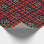 MacPherson Scottish Clan Tartan & Crest ラッピングペーパー (角)