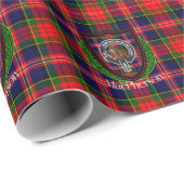 MacPherson Scottish Clan Tartan & Crest ラッピングペーパー (ロールコーナー)
