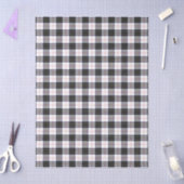 MacPherson tartan black white plaid 薄葉紙 (クラフト)