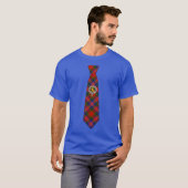 Macpherson Tartan Necktie T-Shirt w/Badge Tシャツ (正面フル)