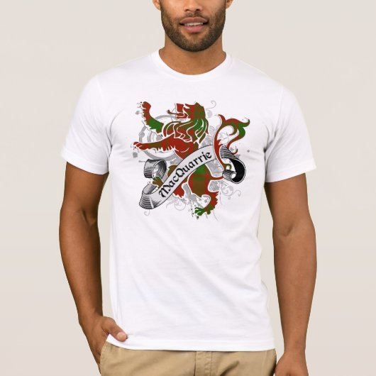 MacQuarrieのタータンチェックのライオン Tシャツ (正面)