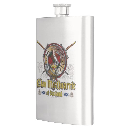 MacQuarrieクランバッジ フラスク (左)