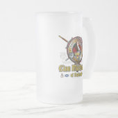 MacQuarrieクランバッジ フロストグラスビールジョッキ (正面右)