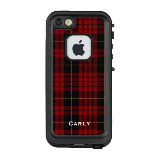 MacQueen Plaid耐用年数iPhone 5s ケース (裏面)