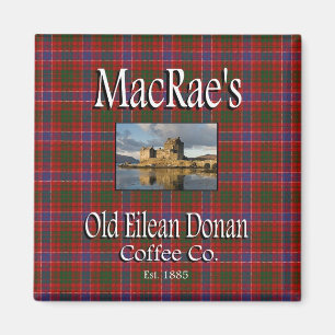 MacRaeの古いEilean DonanのコーヒーCo.磁石 マグネット