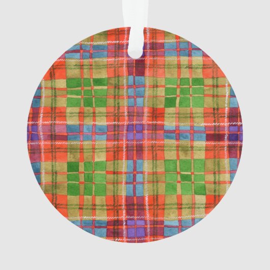 MACRAEタータンチェックアクリルサークルオーナメント オーナメント (裏面)