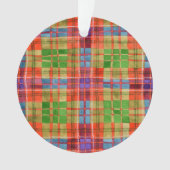 MACRAEタータンチェックアクリルサークルオーナメント オーナメント (正面)