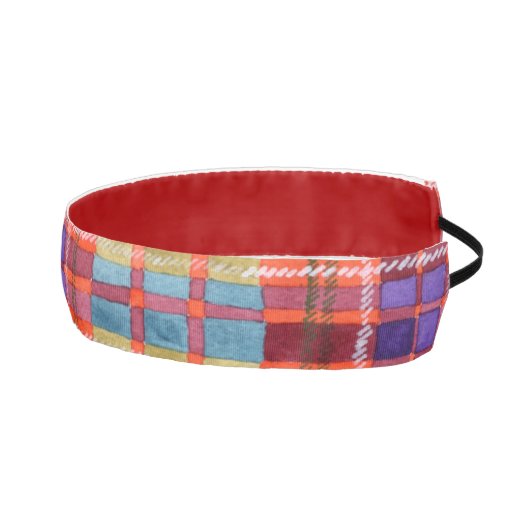 MACRAEタータンチェック非ヘッドバスリップまたは滑ることンド アスレチックヘッドバンド (右)