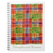 MACRAEタータンチェック6.5x8.75スパイラルノートブック ノートブック (正面)