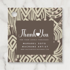 Macrame手作りビジネス感謝の意B フェイバータグ