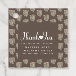 Macrame手作りビジネス感謝の気持ちC フェイバータグ