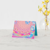 MACRAME' – フラクタルカラフルルアートの抽象芸術画像 –  カード (黄色い花)