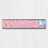 MACRAME' – フラクタルカラフルルアートの抽象芸術画像 –  サインプレート (正面)